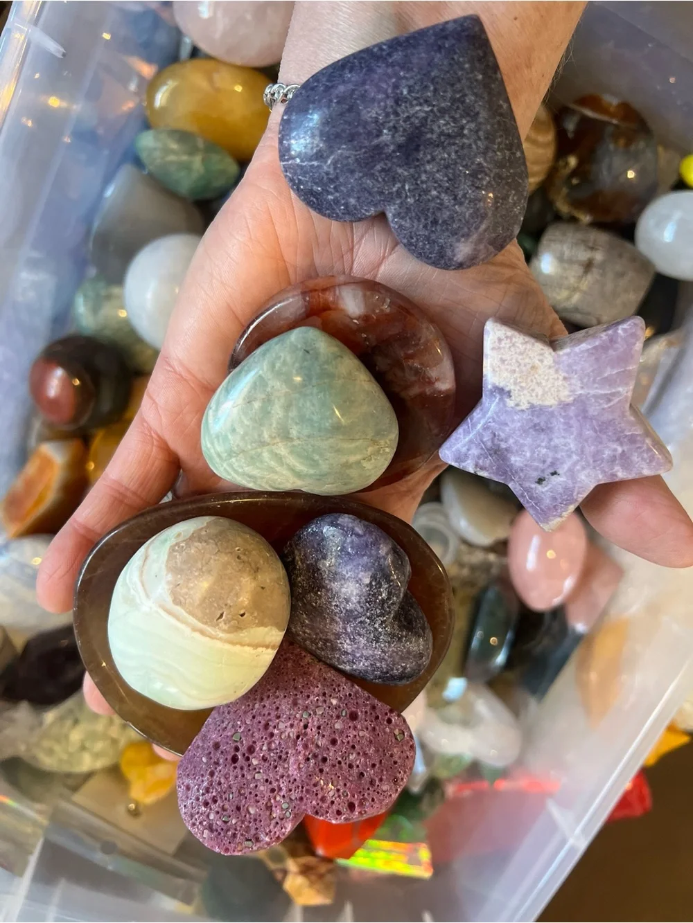 Huge Mystery Crystal Gemstone At Least 1Lb Scoop (usually it’s over)NWOT